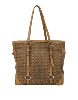 Signature Tote, Canvas, Brown, M0749-F11527, 1*